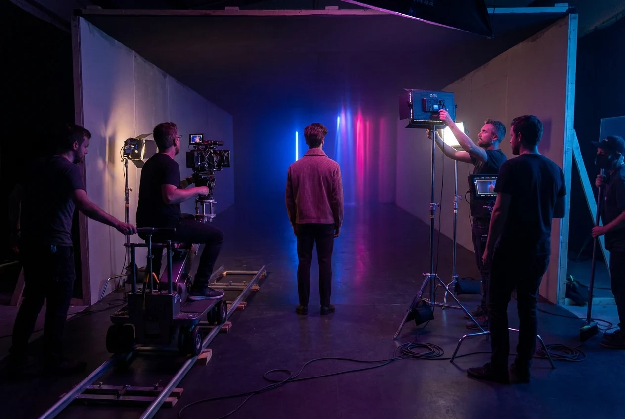A behind-the-scenes image of Veyron Jaxx